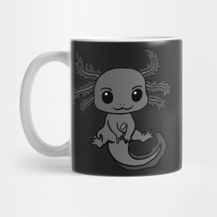 Spoonie Axolotl (Black) Mug